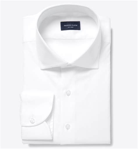 Thomas Mason White Royal Oxford Mens Dress Shirt By Proper Cloth