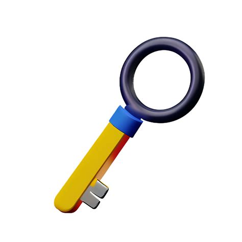 Key 3d Rendering Icon Illustration 28557157 Png