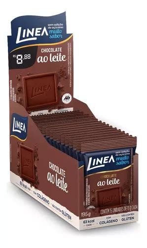 Linea Mini Chocolate Ao Leite Zero Açúcar Display 15 X 13g Mebuscar