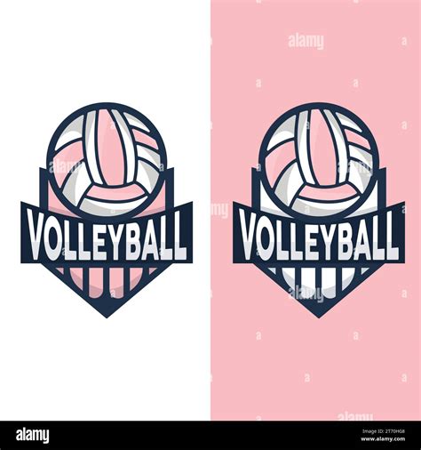 Volleyball Logo Sport Simple Design World Sports Tournament Vector Illustration Symbol Icon