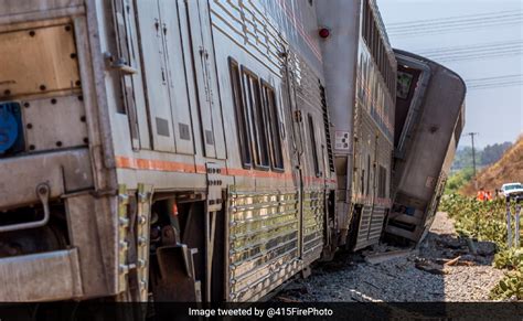 Amtrak Train With Nearly Passengers Derails After Hitting Truck In