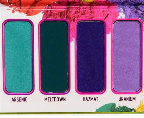 Melt Cosmetics Radioactive Collection Swatches