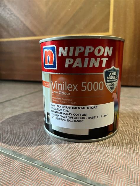 Nippon Paint Vinilex 5000 Gray Cotton Furniture Home Living Home