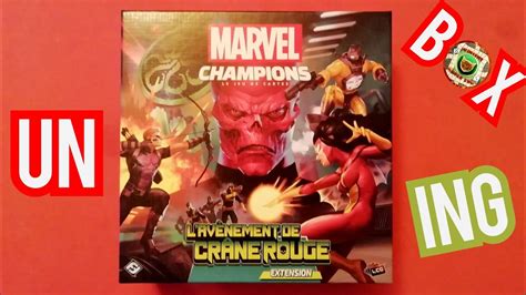 Unboxing L Avènement de Crâne Rouge Marvel Champions JCE YouTube