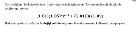 Solved Explain the concept of 'Linearization' for | Chegg.com