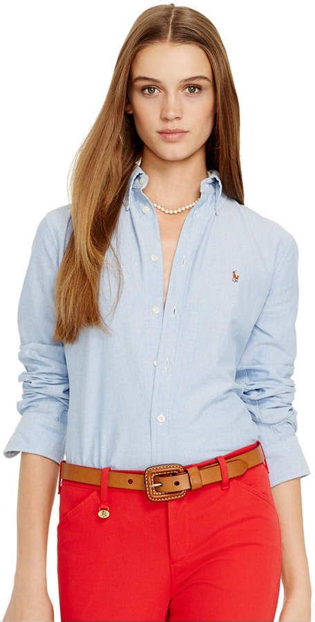 Polo Ralph Lauren Slim Fit Long Sleeve Oxford Shirt Oxford Shirt Women Oxford Shirt Polo