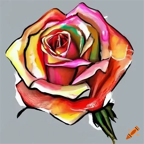 Rose Flower On Craiyon