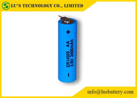 ER14505 Size AA 3 6 V 2 4Ah Lithium Thionyl Chloride Battery 3 6v