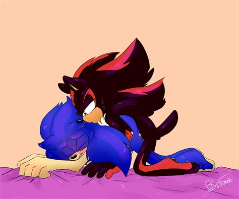 Rule 34 Anal Browniec137 Gay On All Fours Shadow The Hedgehog Sonadow Sonic Series Sonic The