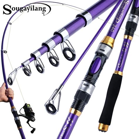 Sougayilang M M Telescopic Fishing Rod Super Strong Glass Fiber