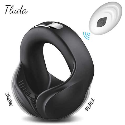 Male Testicle Massager Penis Ring Ejaculation Delay Vibrator