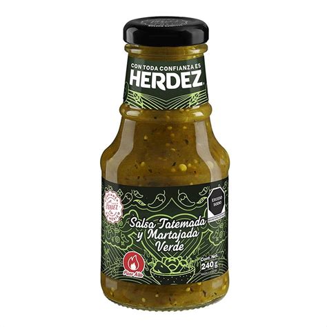 Salsa Tatemada Y Martajada Herdez Verde 240 G Walmart