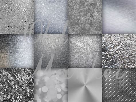 Silver Streak Silver Digital Paper Textures Graphic By