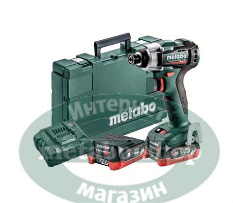 Аккумуляторный ударный гайковерт Metabo PowerMaxx SSD 12 BL LiHD 2x4.0 ...