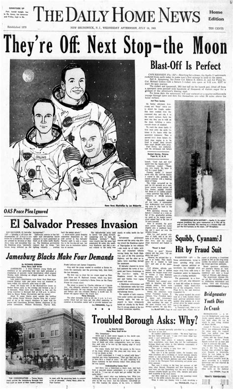 To The Moon 20 Newspaper Headlines From The Apollo 11 Launch On July