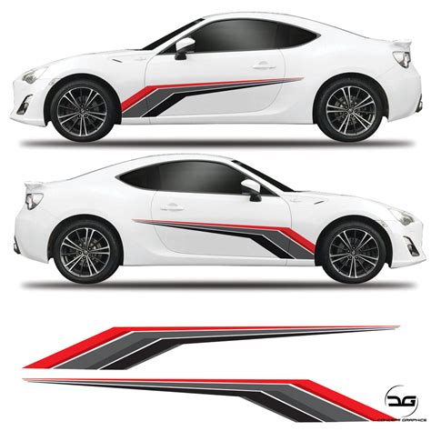 Racing Side Stripe Toyota Gt86 Vinyl Decal Graphics Concept Graphics