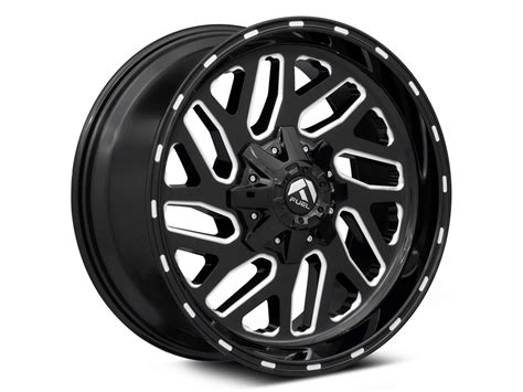 Fuel Wheels Silverado Triton Gloss Black Milled Lug Wheel X