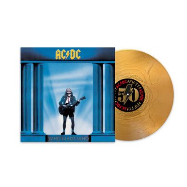 AC/DC 'Who Made Who' (50th Anniversary) LP Gold Vinyl