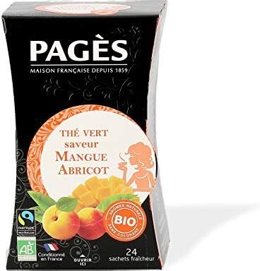 Pag S Th Vert Mangue Abricot Bio G Sachets Le Temps Du Th