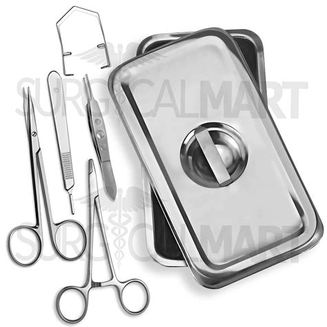 10 Pcs Basic Eye Kit With Stainless Steel Box Surgical Mart