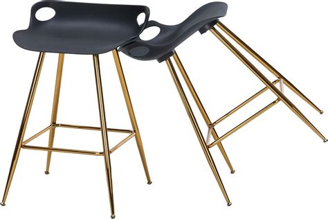 Amazon Sidanli Black Bar Stools Set Of Gold Bar Stools Set Of