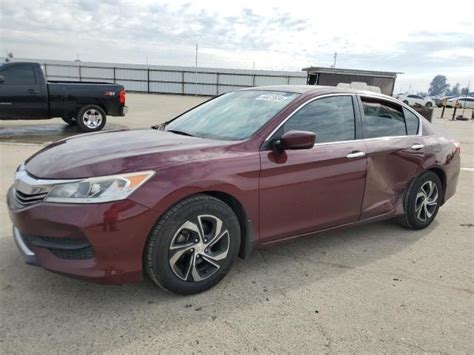 2017 HONDA ACCORD LX For Sale CA FRESNO Thu Apr 11 2024 Used