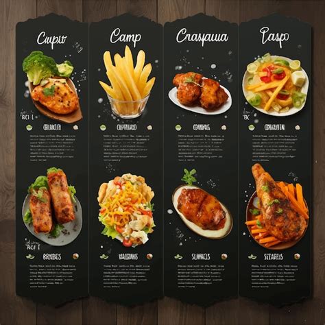 Premium AI Image Set Design Food Menu Restaurant