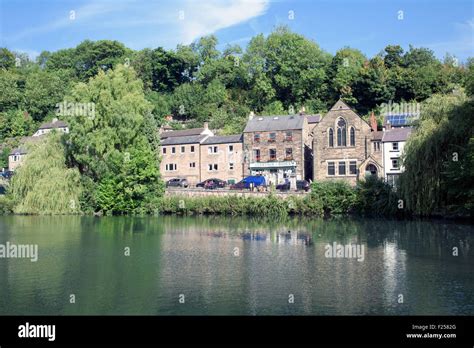 Cromford Mill Pond ,Derbyshire,UK Stock Photo - Alamy