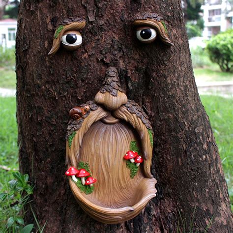 Qepwscx Tree Face Tree Faces Outdoor Tree Arttree Decorations