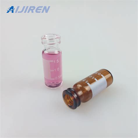 Snap Top Glass Vial With Label Area Aijiren Vials For HPLC GC