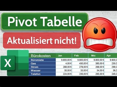 Pivot Tabelle Aktualisiert Nicht Youtube