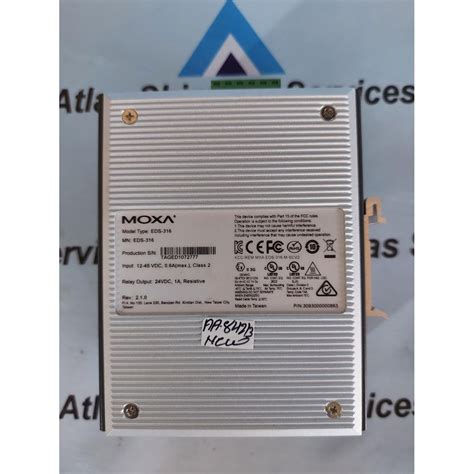 Moxa Eds Industrial Ethernet Switch Atlas Shipcare Services