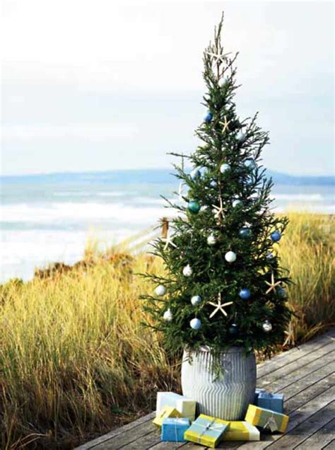 30 Brilliant Coastal Chic Christmas Tree Decorating Ideas