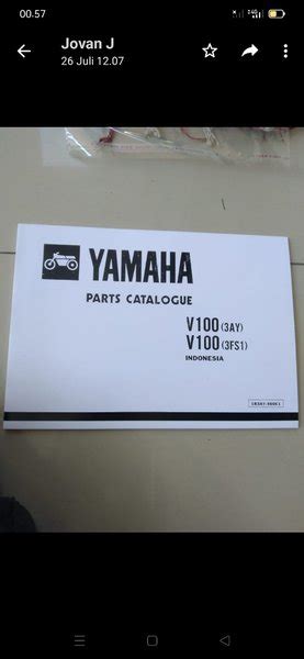 Jual Buku Part Catalog Yamaha Alfa Di Lapak New Jovan J Bukalapak