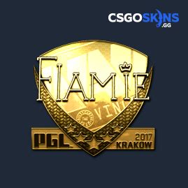 Sticker Flamie Gold Krakow Csgoskins Gg