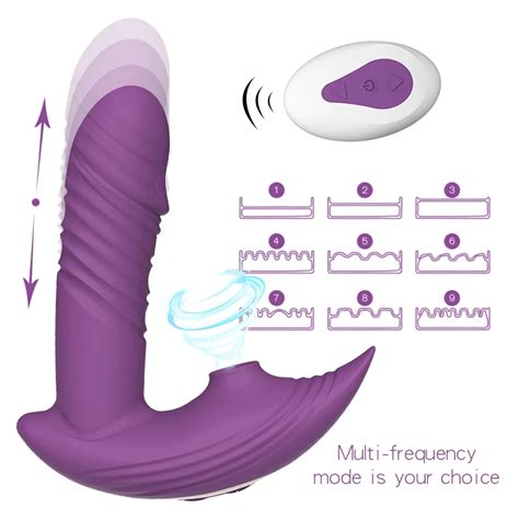 Marilyn In Remote Control Telescopic Dildo Panty Vibrator