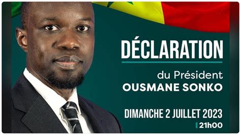 Direct Ousmane Sonko Face Au Peuple Youtube