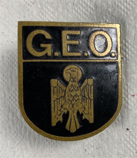 Distintivo Geo Grupo Especial De Operaciones De La PolicÍa Nacional