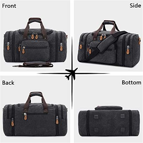 Plambag Canvas Duffle Bag For Travel 50l Duffel Overnight Weekend Bag Review Lightbagtravel