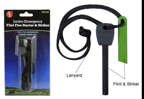 JUMBO FLINT FIRE STRIKER & STARTER – Armed Forces Supply