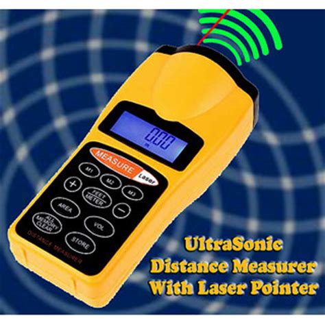 Gadget Hero S Ultrasonic Distance Measure Meter With Laser Pointer