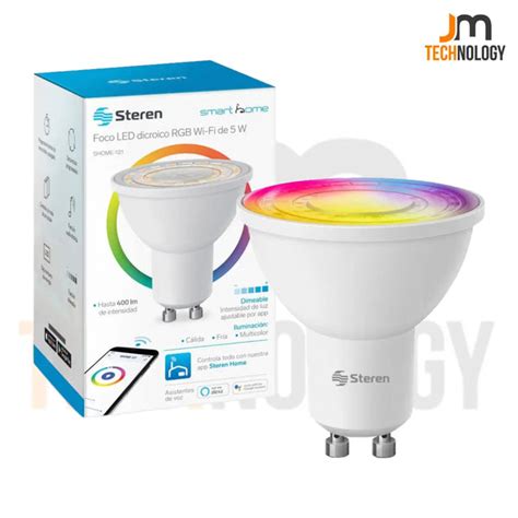 Foco Led Dicroico Wi Fi Rgb W 10w Inteligente Steren Shome 121 Jm