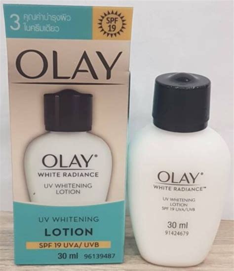 30 ml OLAY White Radiance UV Whitening Lotion SPF19 โอเลย ลมนส อนเ