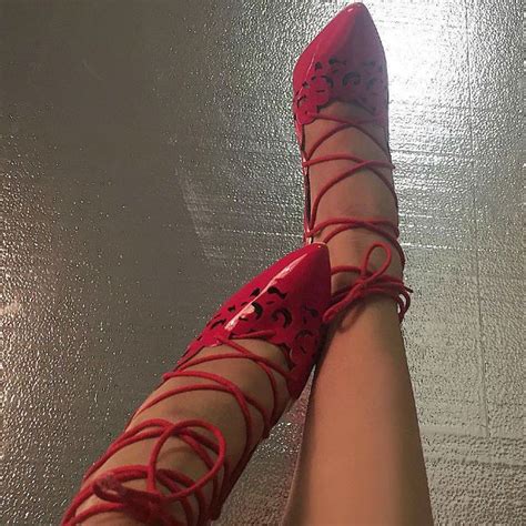 Lace Up Pointed Toe Ankle Heels