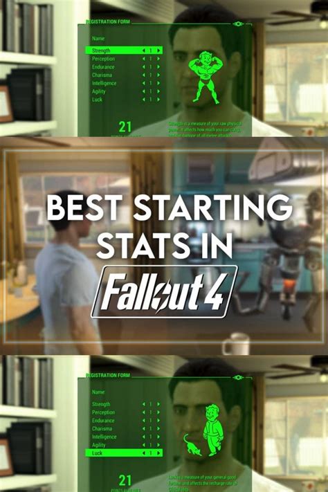 The Best Starting Stats In Fallout 4 Video Game Facts Fallout Four