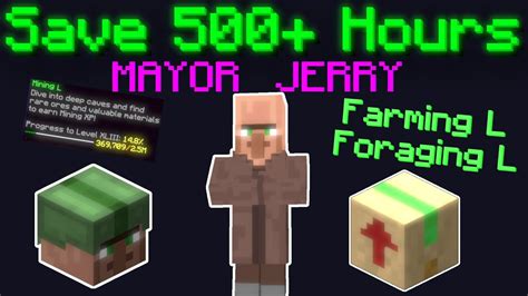 How To Save 500 Hours During Mayor Jerry Hypixel Skyblock YouTube