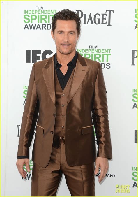 Matthew McConaughey Sports Flashy Brown Suit at Independent Spirit ...