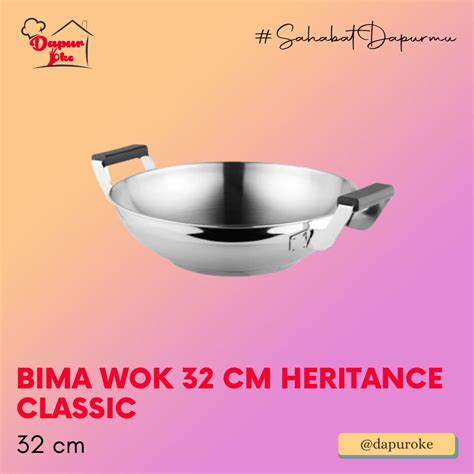 Jual Bima Wok Cm Heritance Classic Wajan Stainless Shopee Indonesia