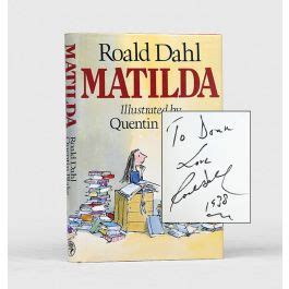 Matilda.,DAHL, Roald.,1988,An inscribed copy