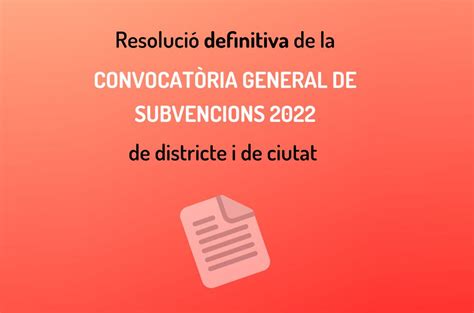 Resuelta La Convocatoria General De Subvenciones Para Proyectos